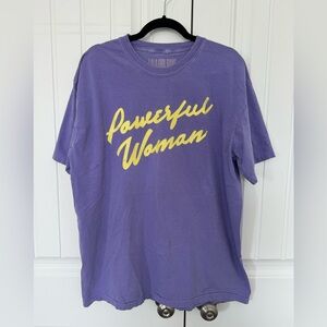 Dressed in LALA Purple Tee with Yellow Print